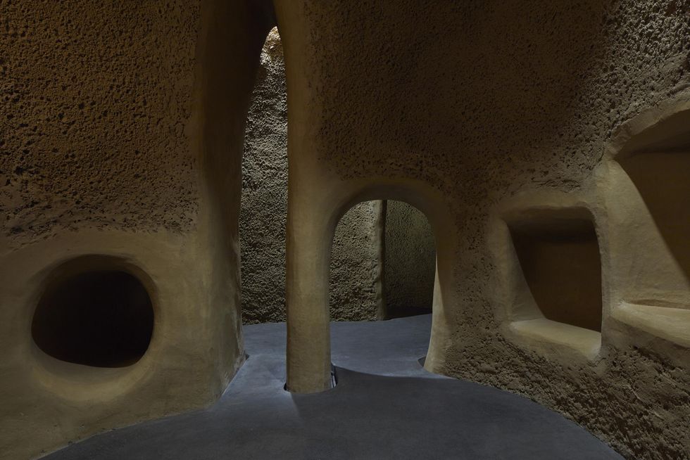 Alcoves in the Labyrinth of the Montreal Insectarium.