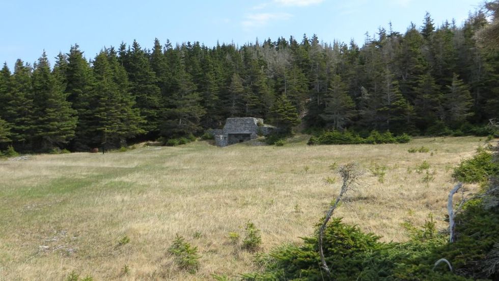 An abandoned oven in Baie-Sainte-Claire.
