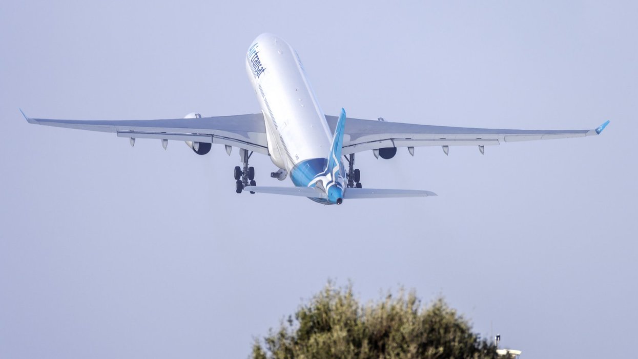 An Air Transat plane.