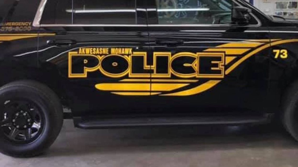 An Akwesasne Mohawk Police Service vehicle.