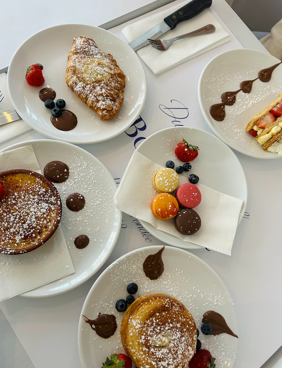 An assortment of desserts from Duc de Lorraine.