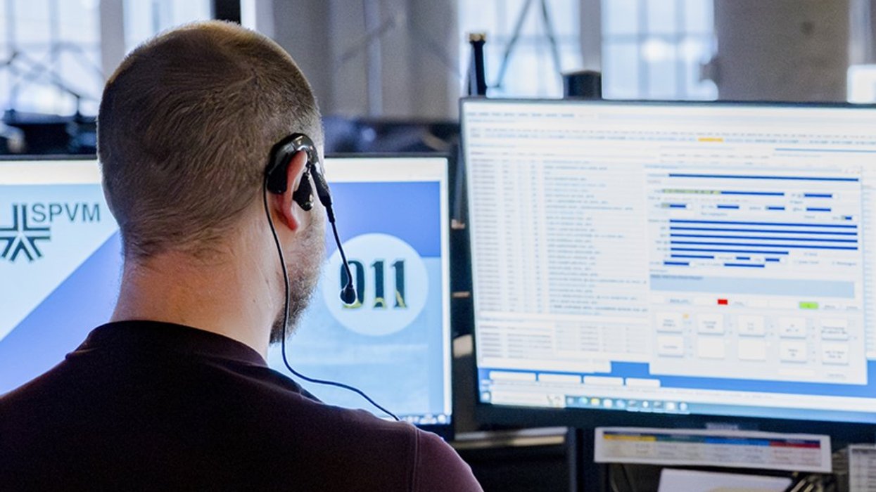 An SPVM 911 dispatcher.