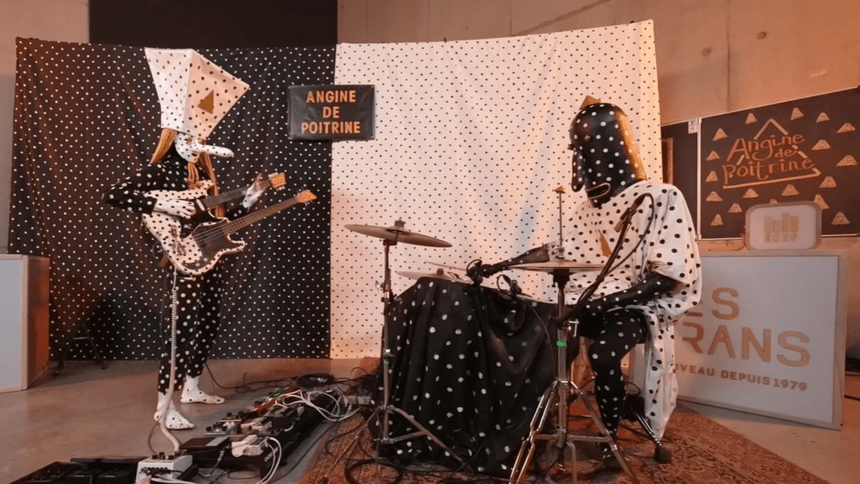 Angine de Poitrine, a Quebec-based rock duo, performs on KEXP.