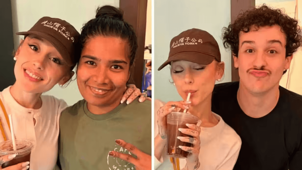 Ariana Grande at a Montreal cafe on July 29.