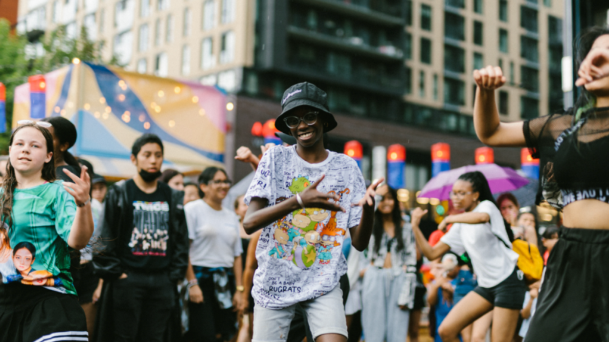 Attendees dance at the 2022 POCHA MTL festival.