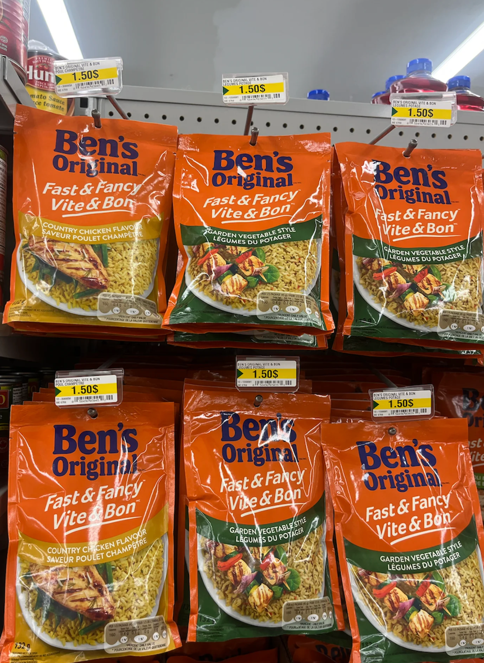 Ben's Original rice.
