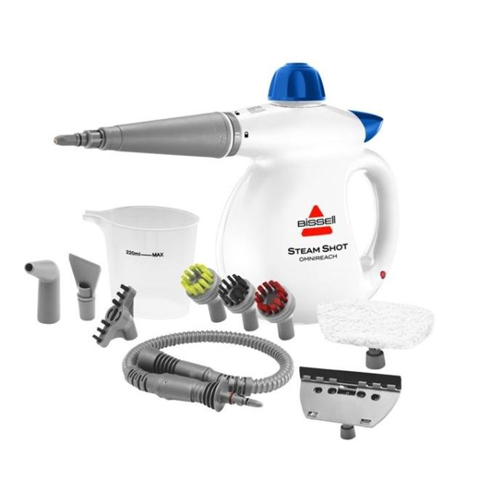 BISSELL brand Steam Shot\u2122 OmniReach \u2122 and Steam Shot \u2122 Omni Steam Cleaners attachments.