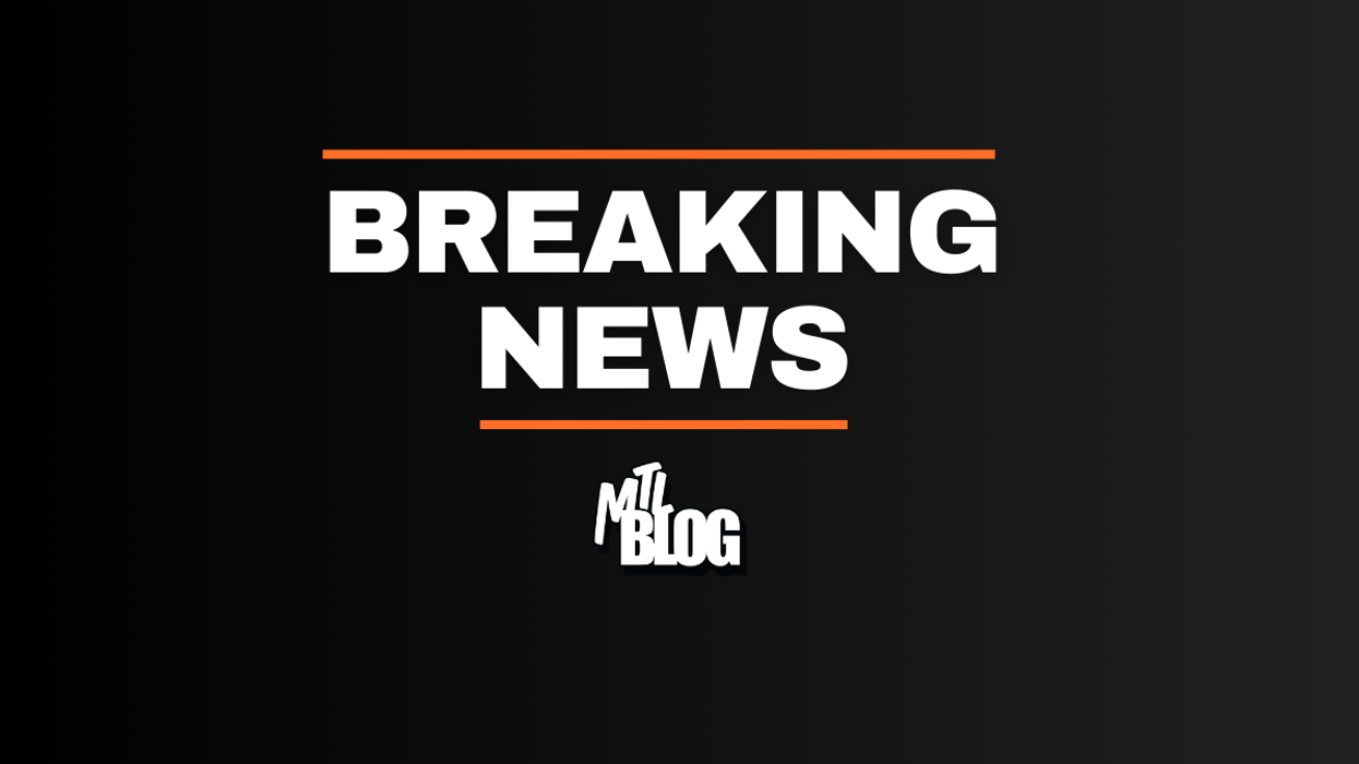 Bold white text reads “BREAKING NEWS” on a black background with the MTL Blog logo underneath.