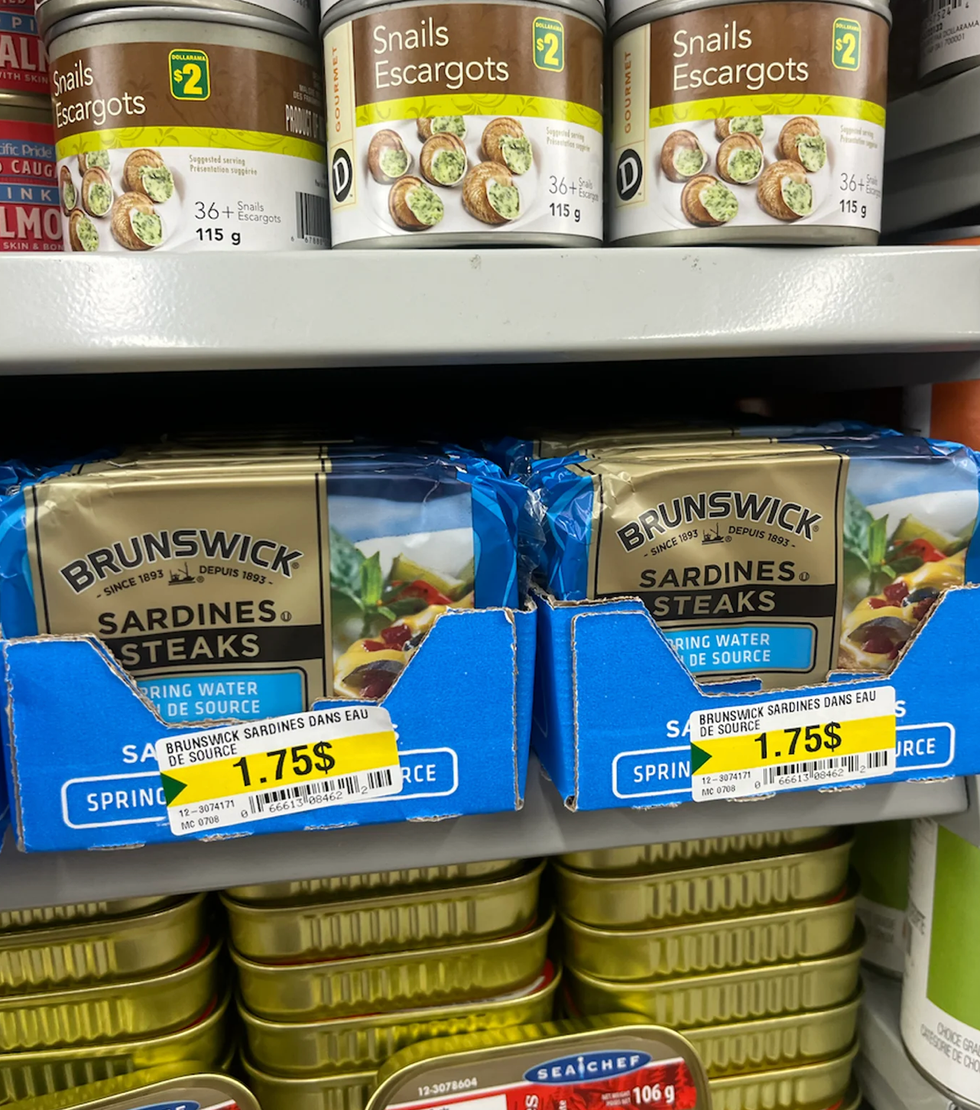 Brunswick brand sardines.