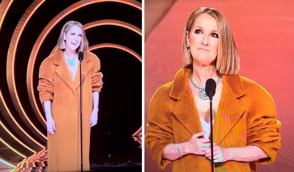 C\u00e9line Dion makes a surprise appearance at the 2024 Grammy Awards.