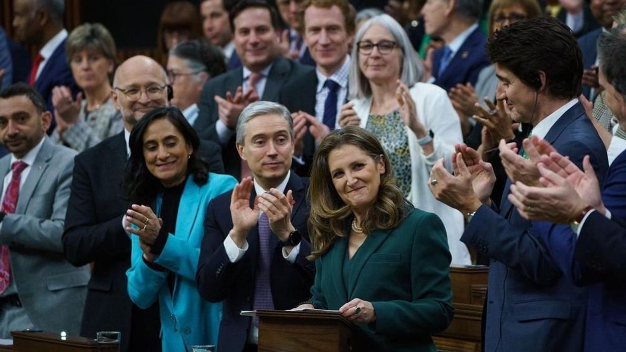 Canada Finance Minister Chrystia Freeland outlines the 2023 federal budget in the House of Commons.