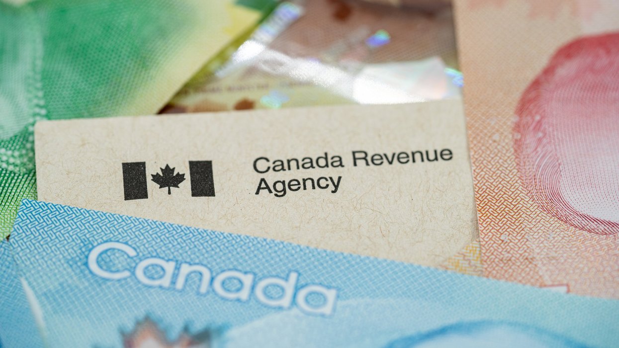 Canada Revenue Agency cheque (CRA).