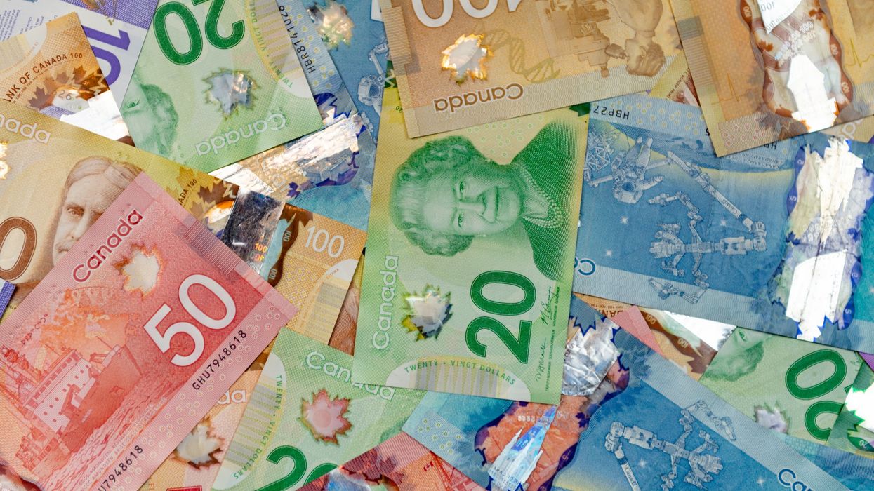 Canadian money (illustrative).