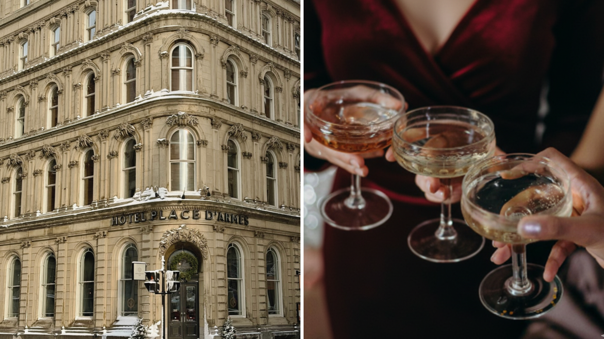 Cheers with champagne