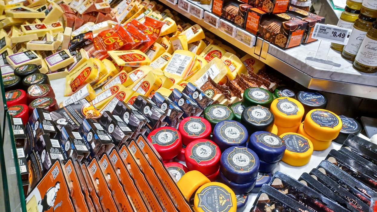 Cheese section in a Metro grocery store (illustrative).