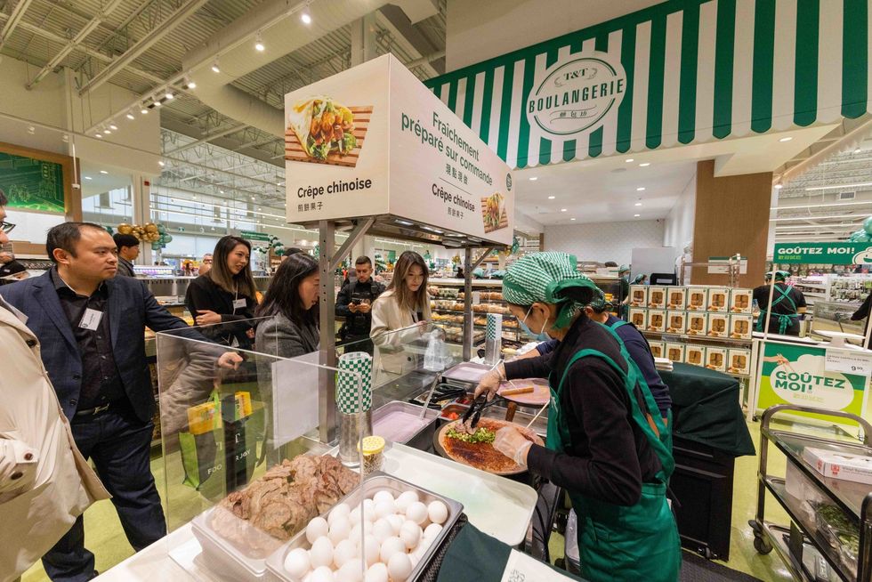 Chinese crepe station at the new Brossard T&T.