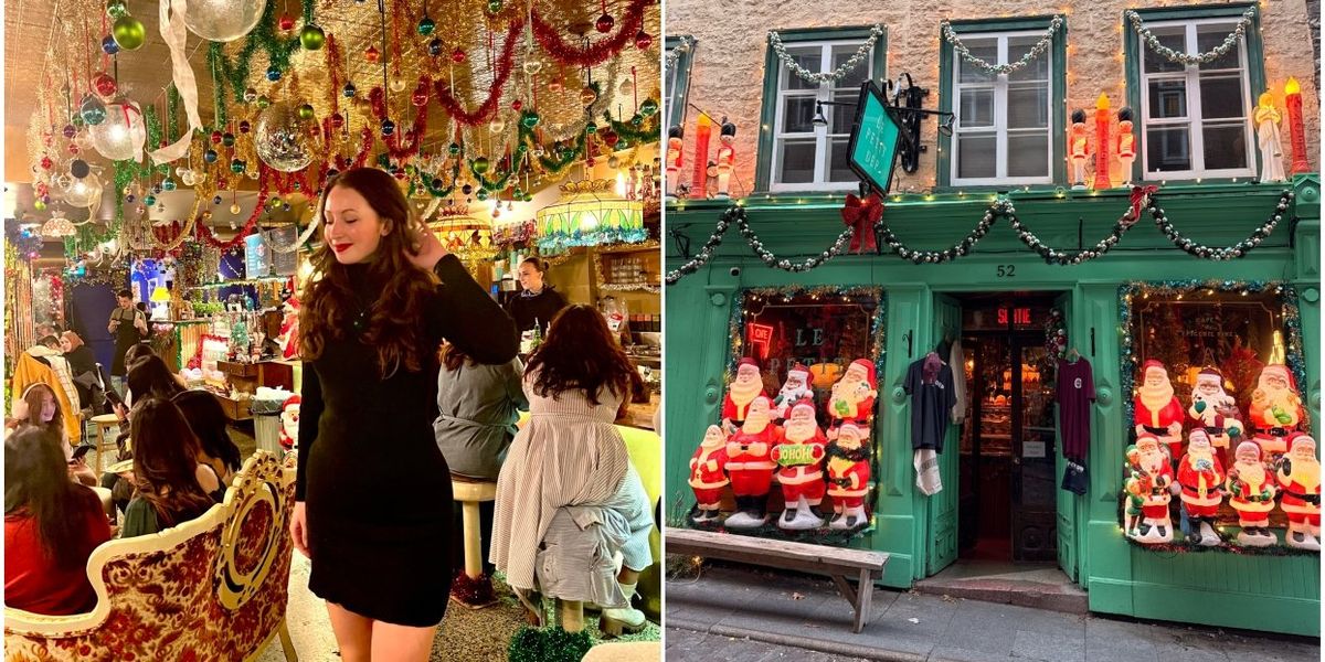 Montreal’s Christmas bar is open for the season and it looks like a winter wonderland
