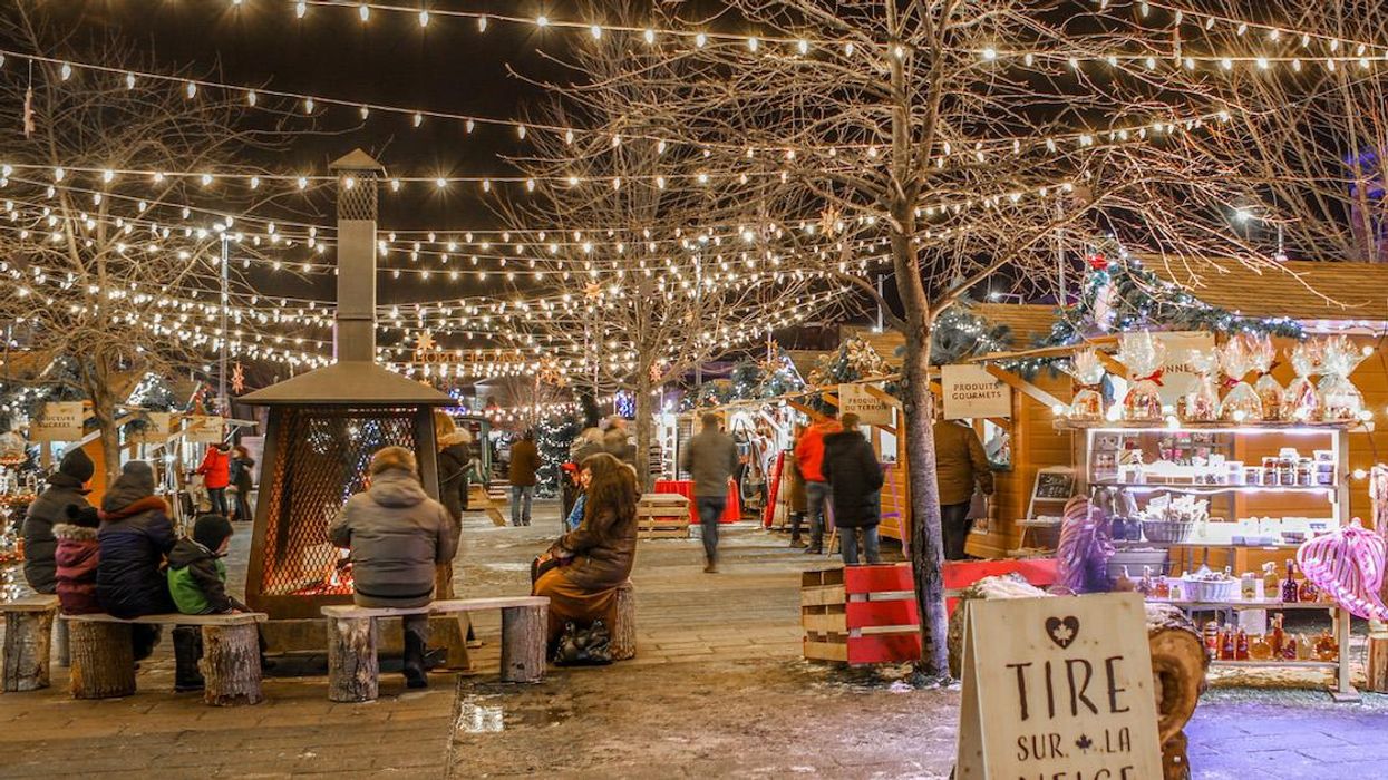 Christmas market in Joliette.