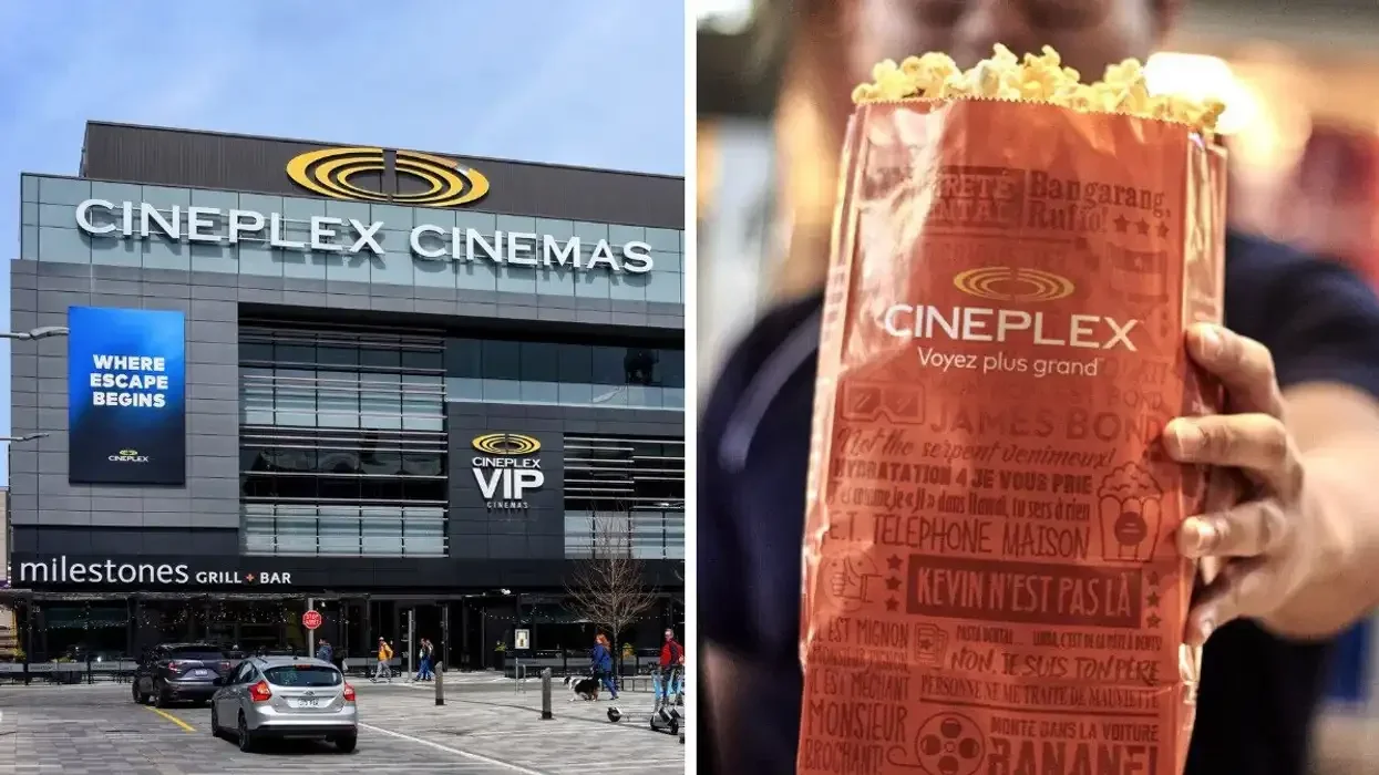 Cineplex movie theatre popcorn.