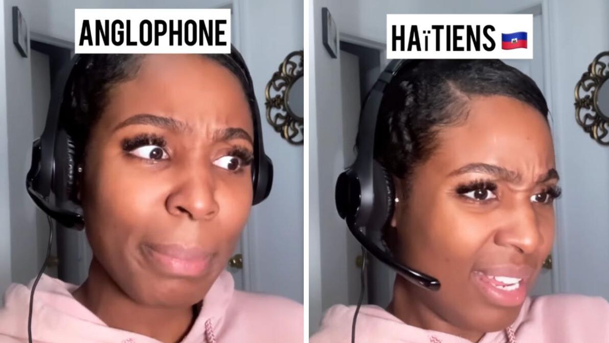 Content creator CiCi Moya parodies Canadian francophone call centre agents.