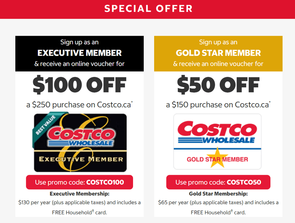 Costco membership cards.