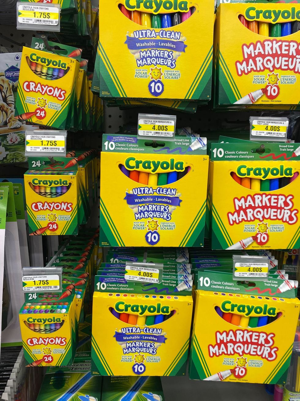 Crayola markers.