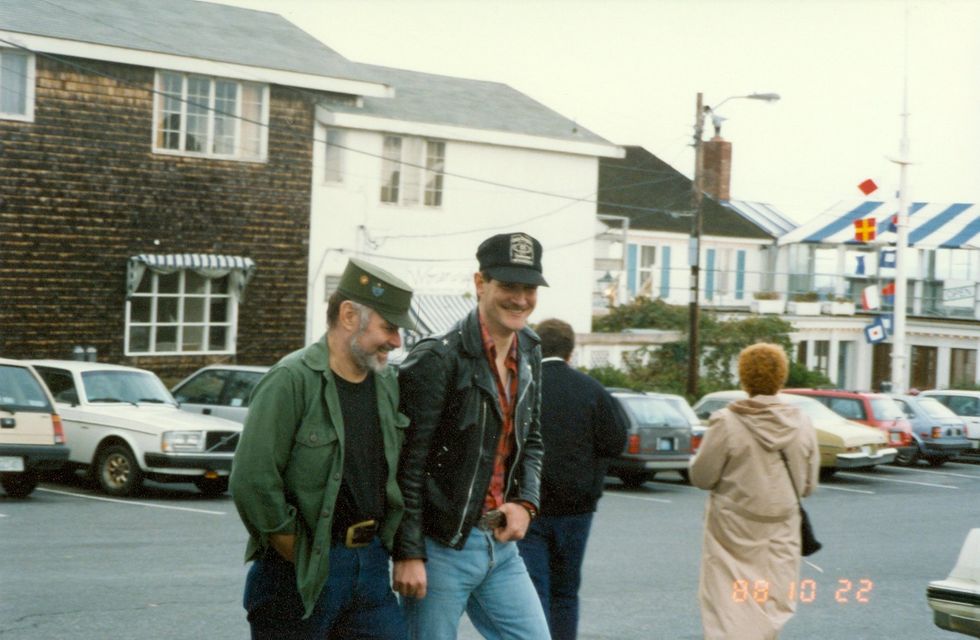 Daryl (L) and his partner Johnathan (R) pictured in 1988.