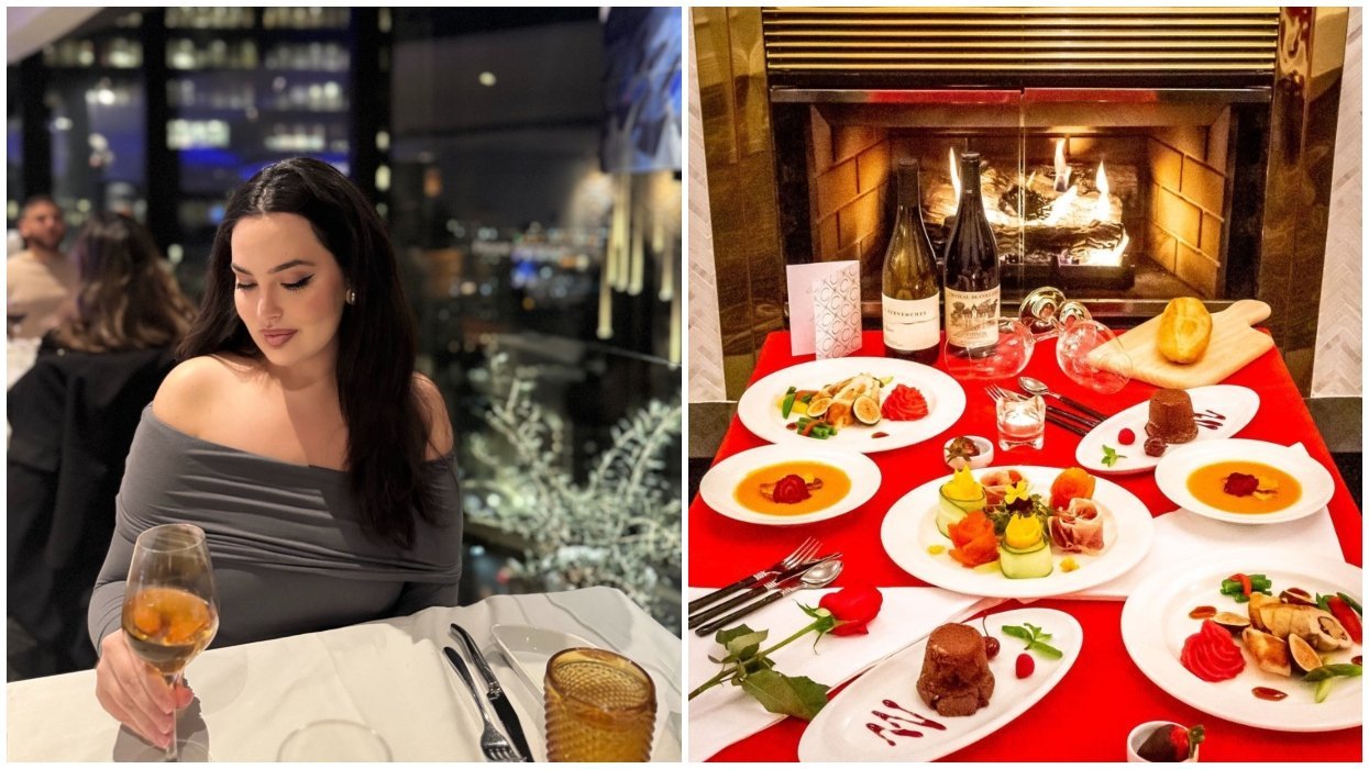 Dinner at Portus 360. A Valentine's Day dinner at Bonaparte.