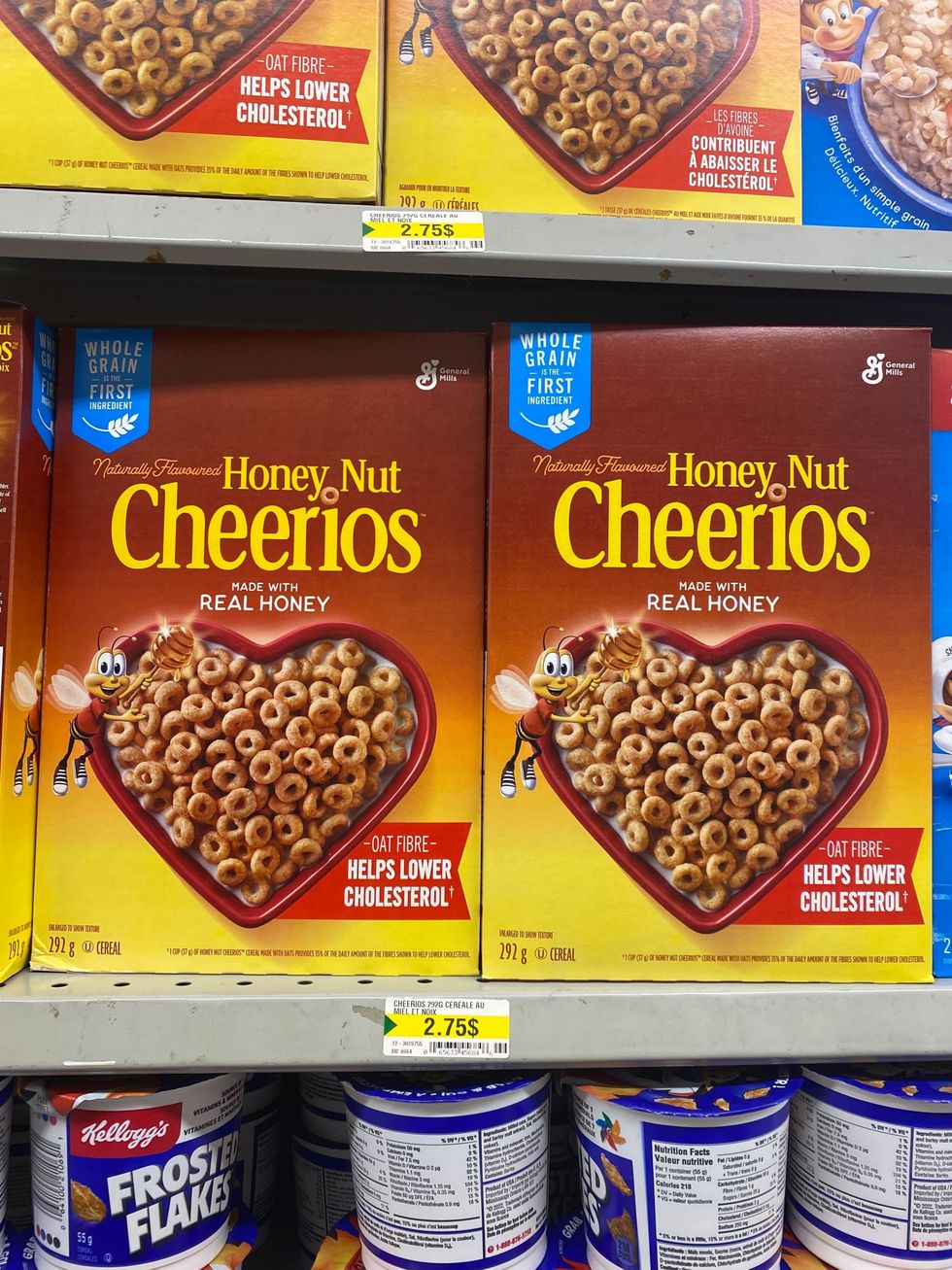 Dollarama's cereal aisle.
