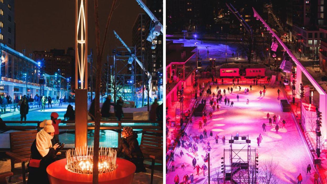 Downtown Montreal’s Massive New Skating Rink Just Opened & It's Completely Free (PHOTOS)