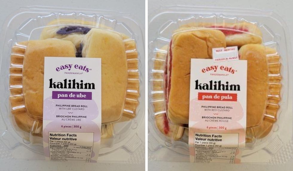 Easy Eats Pandemanila brand Kalihim bread in plastic packaging.