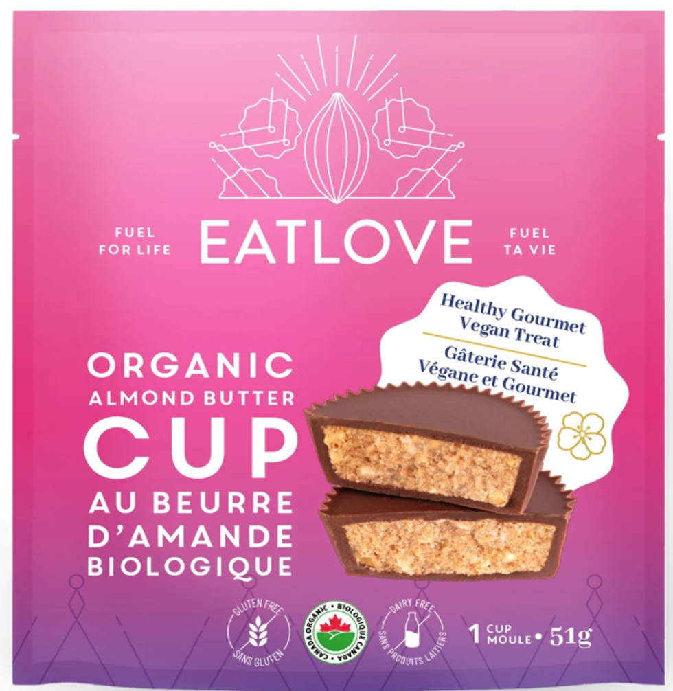 Eatlove Organic Almond Butter Cup, 51 g.