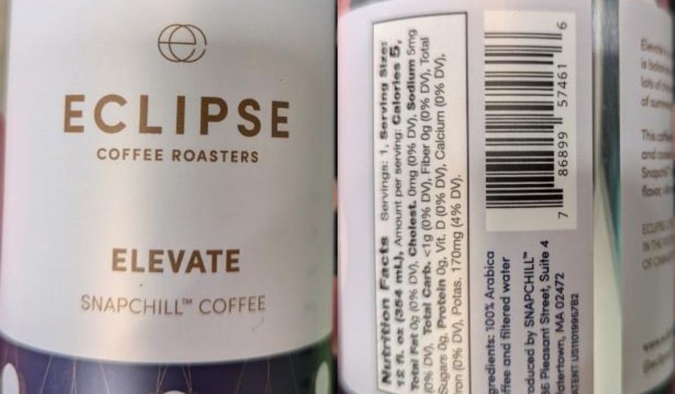 Eclipse Coffee Roasters brand Elevate Snapchill Coffee