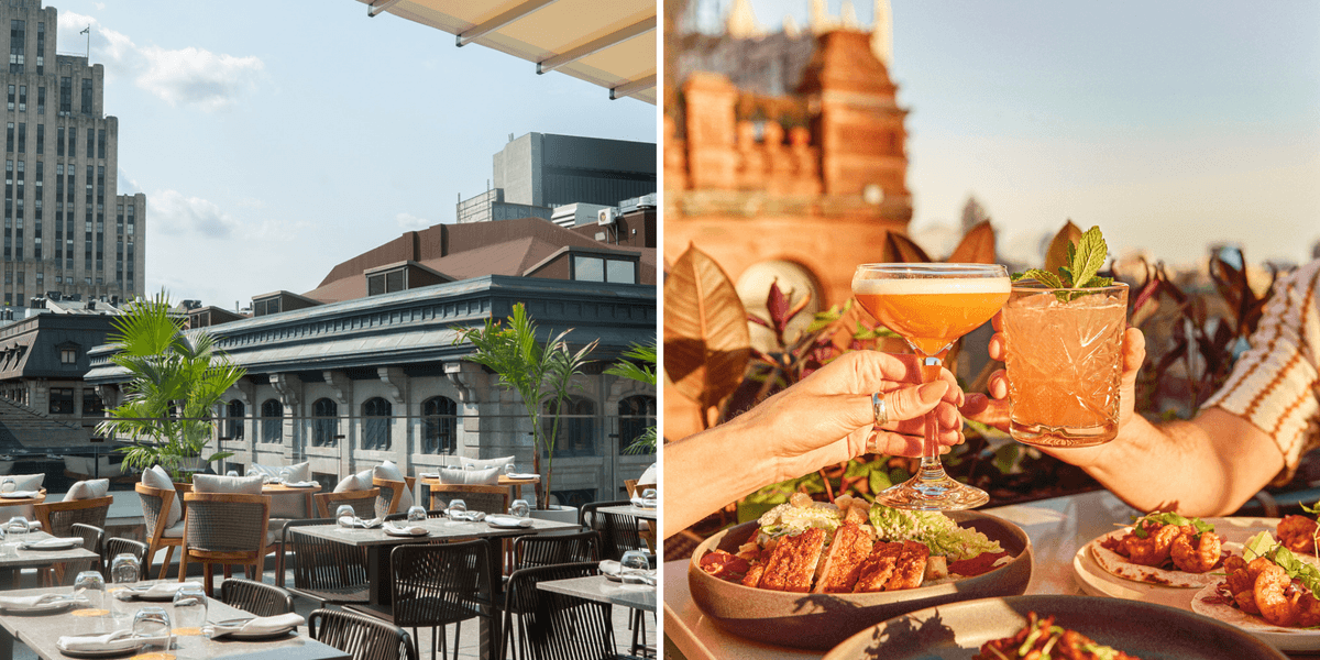 2 chic rooftop terrasses in Old Montreal for summer cocktails & skyline views 2 chic rooftop terrasses in Old Montreal for summer cocktails & skyline views