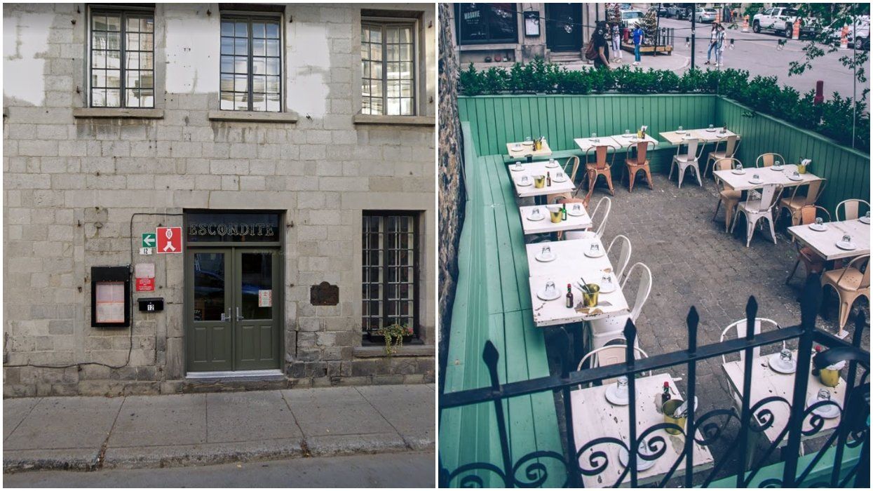 Escondite Vieux-Port entrance, Right: Escondite Vieux-Port's patio.