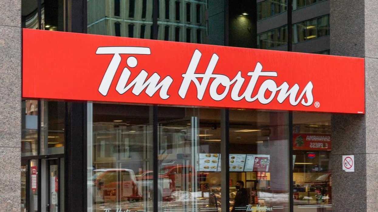 Exterior of a Tim Hortons in Ottawa, Ontario.