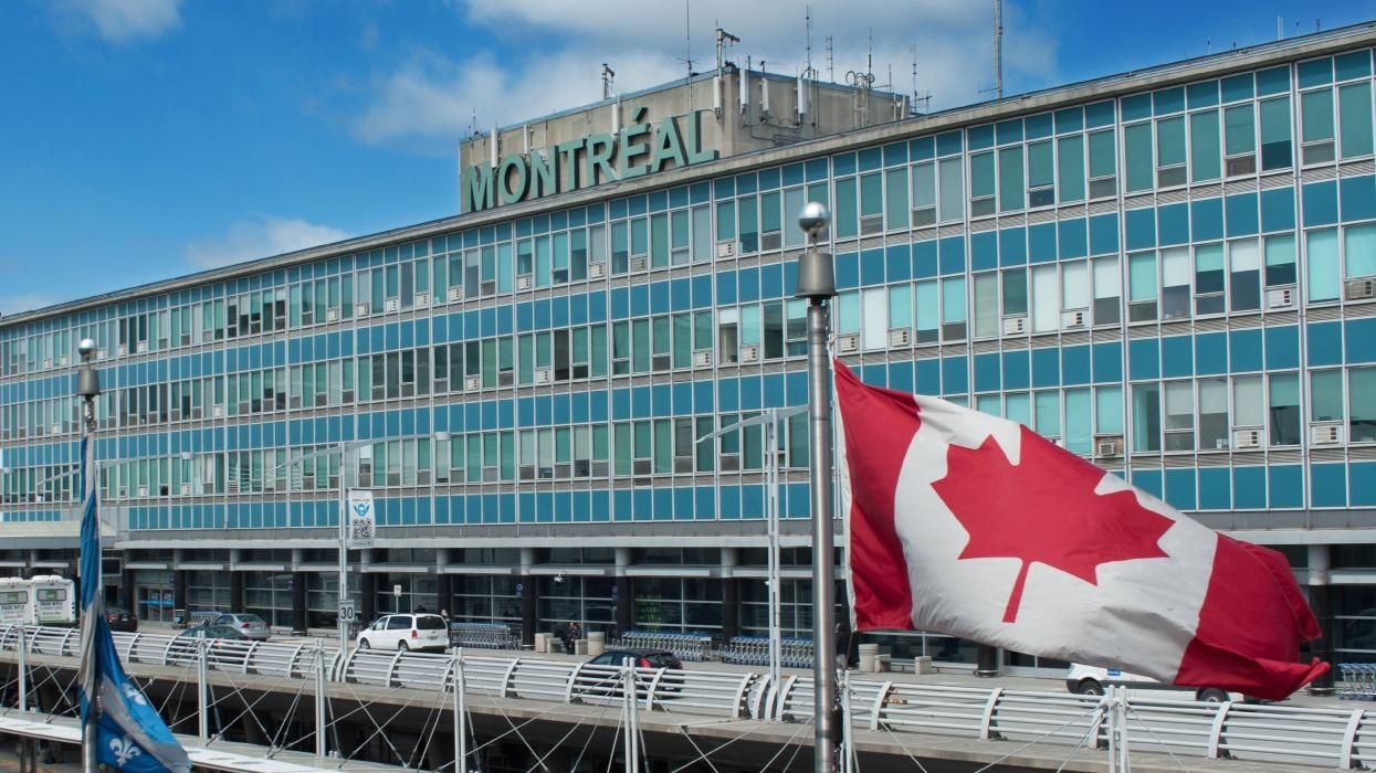 Exterior of the Montréal–Trudeau International Airport.