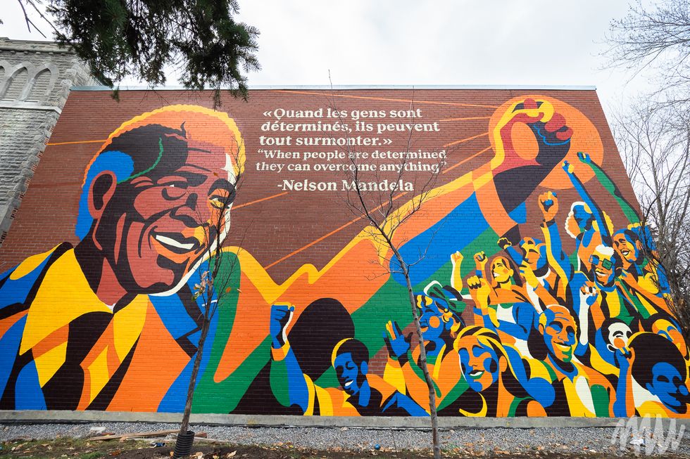 Montreal Has A Beautiful New Mural Dedicated To Nelson Mandela (PHOTO