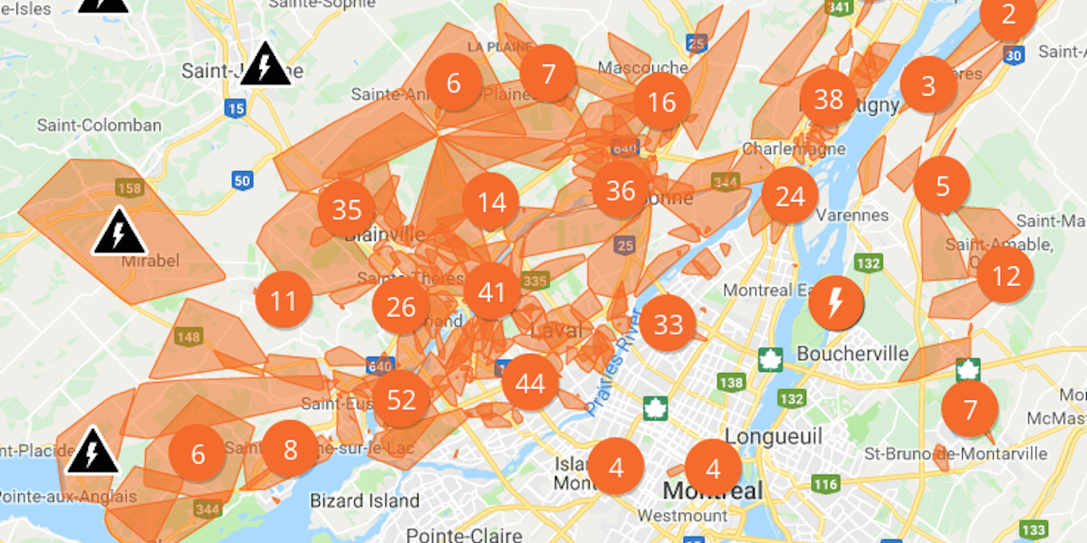 Major Power Outages Affects Over 300,000 People In Quebec MTL Blog