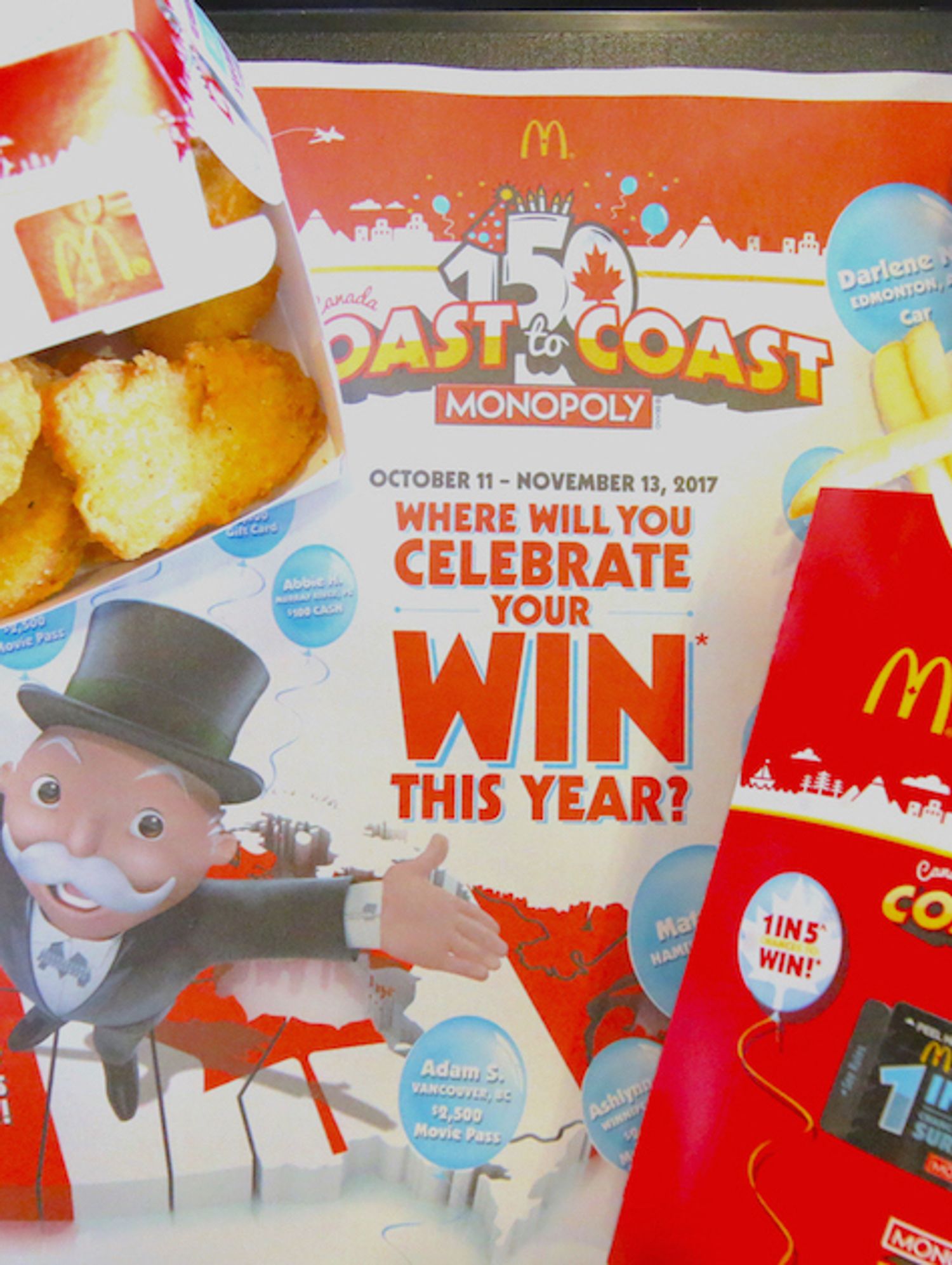 How To Get A McDonald's Monopoly Game Piece In Canada Without Buying