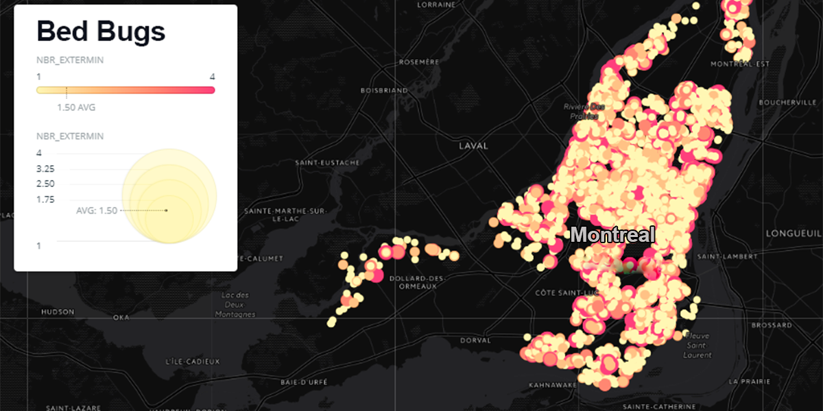 This Is The Montreal "Bed Bug Infestation" Map MTL Blog