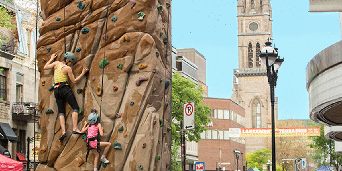 Downtown Montreal Is Getting A Huge Outdoor Rock Climbing Wall MTL Blog