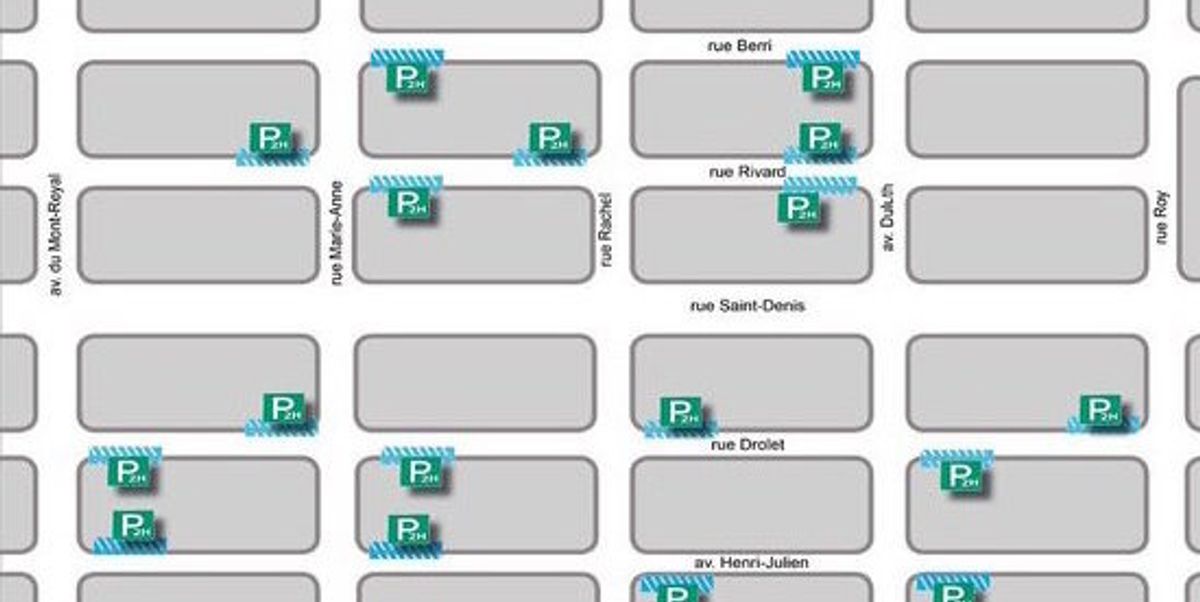 A Map Of Free Montreal Parking Spots MTL Blog