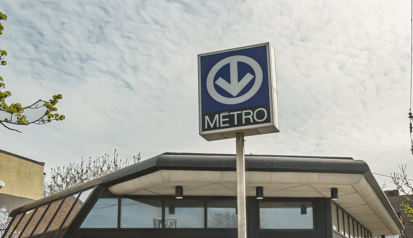 Fabre metro station in Montreal.