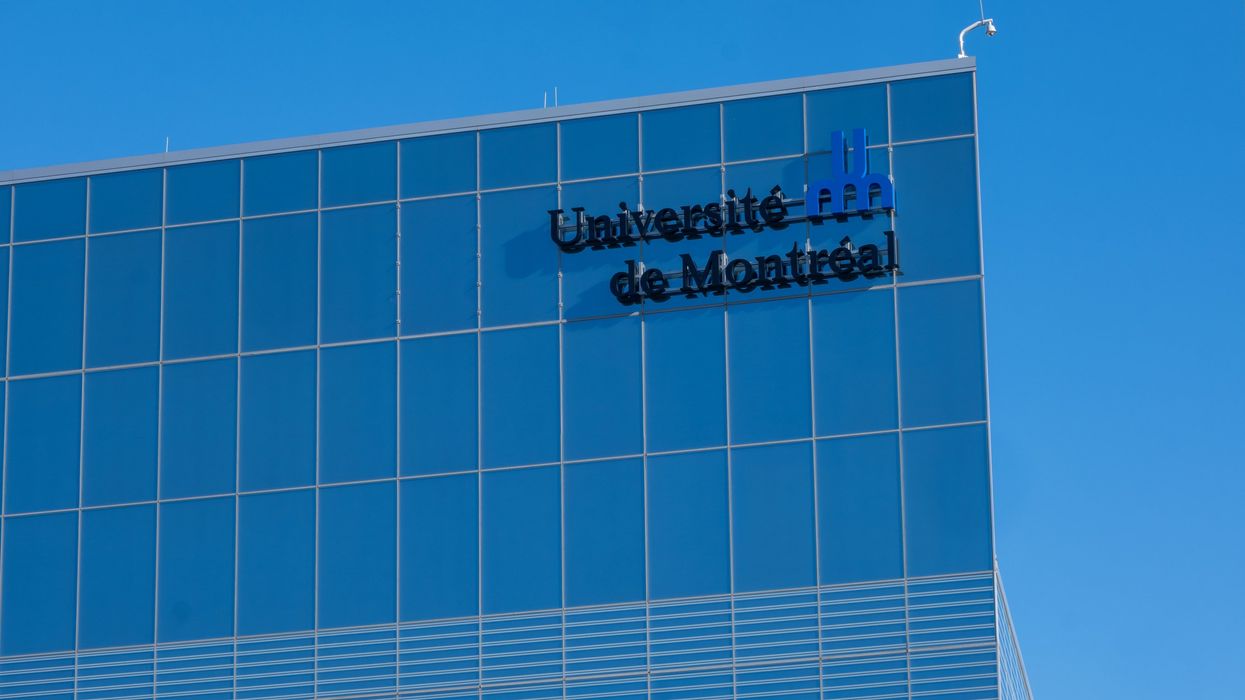 Facade of the Science Complex building of the Universite de Montreal on campus MIL.