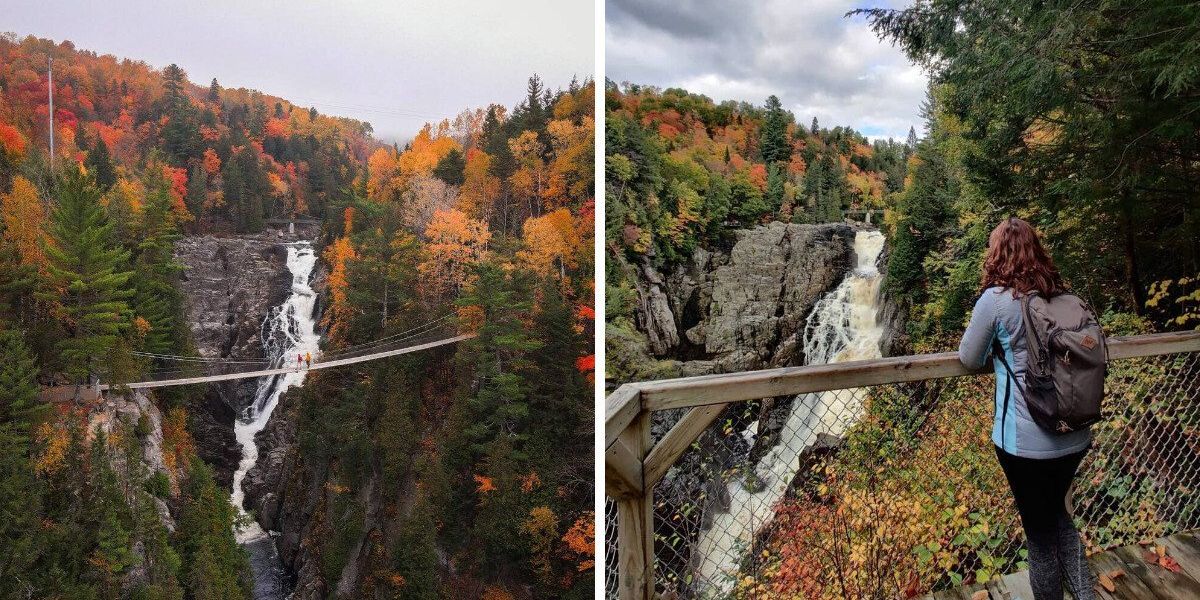 Quebec has a mini Grand Canyon with a towering waterfall and breathtaking autumn colours Quebec has a mini Grand Canyon with a towering waterfall and breathtaking autumn colours
