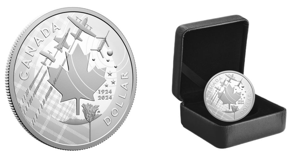Fine Silver Proof Dollar \u2013 100th Anniversary of the Royal Canadian Air Force
