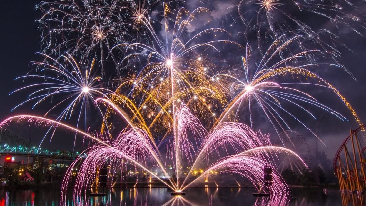Fireworks in Montreal.