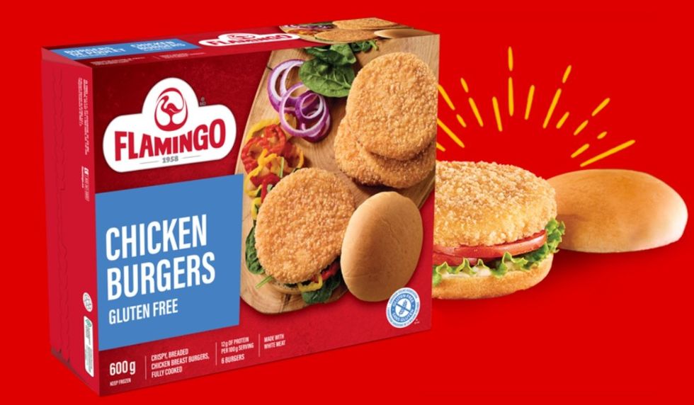 Hamburguesas De Pollo Flamingo Sin Gluten