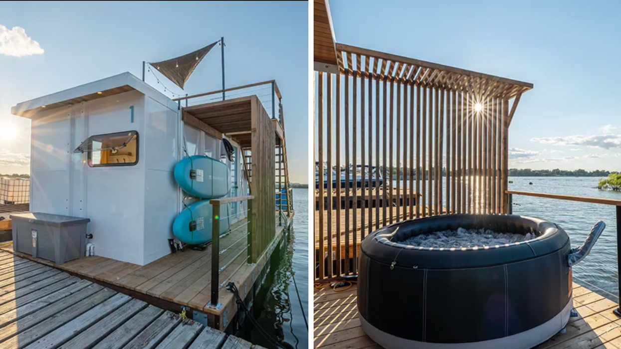 Floating villa with hot tub and rooftop terrace in the South Shore of Montreal.